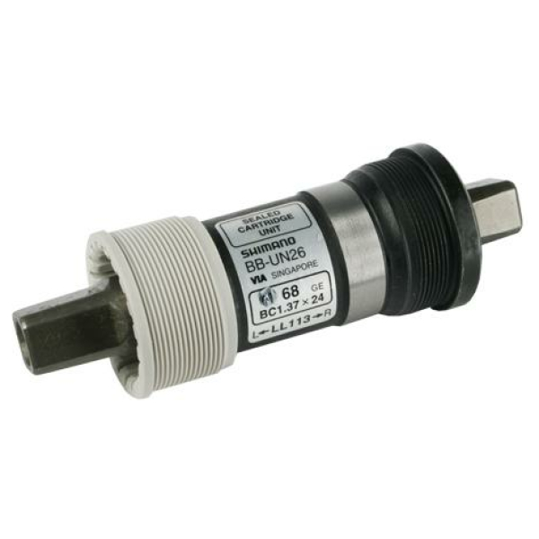 Shimano TRAPASSET SH 68- BSA UN26 Z/BOUT Zwart