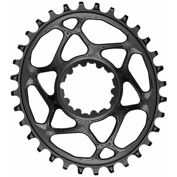 Absolute Black Ab tandwiel 34 dm ovaal sram boost Zwart