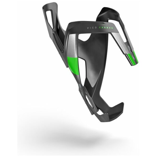 Elite Bidonhouder Vico Carbon MAT GROEN LOGO