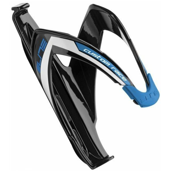 Elite Bidonhouder Custom Race BLACK GLOSSY LOGO B BLACK GLOSSY LOGO BLUE