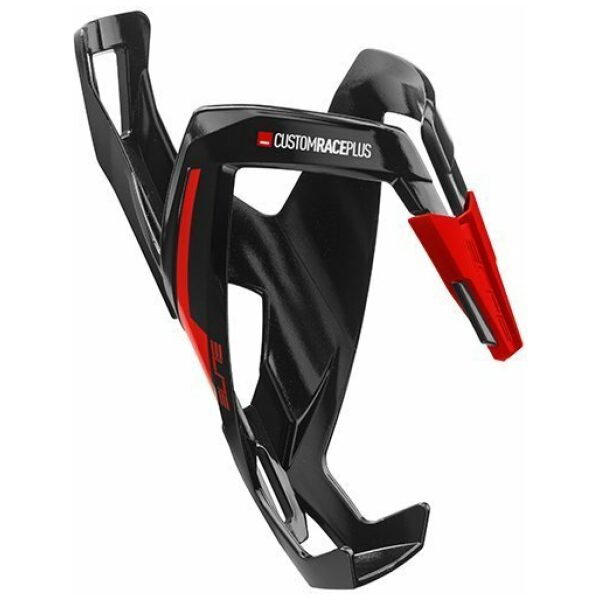 Elite Bidonhouder Custom Race+ BLACK GLOSSY/RED
