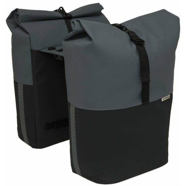New Looxs TAS NYBORG DOUBLE MIK DGRY/ZW Dark Grey/Black - Afbeelding 2