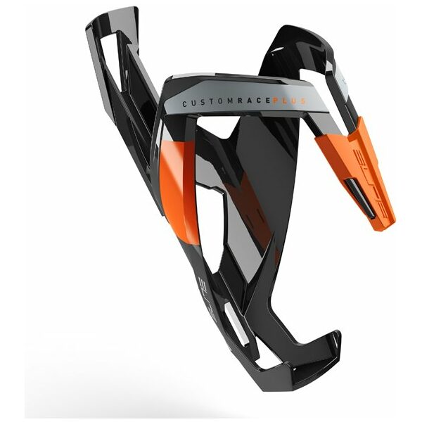 Elite Bidonhouder Customÿ GLOSSY ZWART ORANJE LOGO
