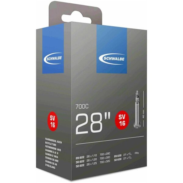 Schwalbe BIB SV16 27X1.1/4 / 28X1.1/4 - 700X28C / 700X32C Zwart