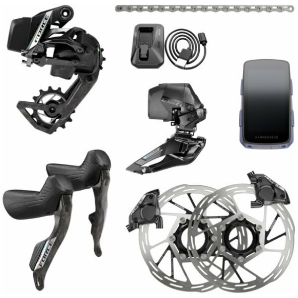 Sram SET KRACHT AXS E12X SCHIJF FM CL KAROO Zwart