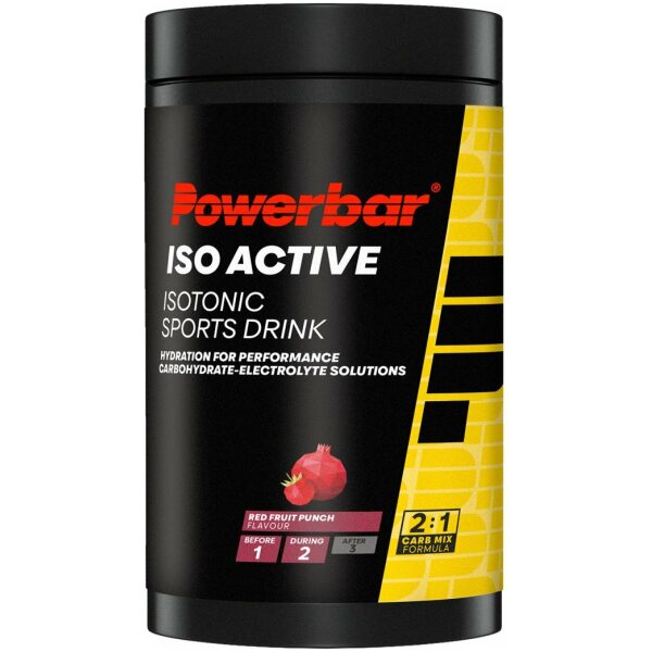 Powerbar IsoActive Drink - Jar 600 (1 pot 600g) - Red Fruit