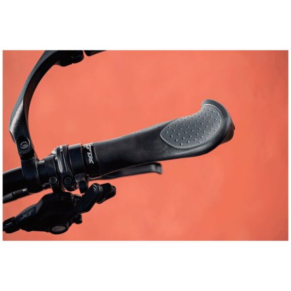 Xlc HANDVAT ERGO 135MM CF ZW/GRY STEL GRS22 Zwart/Grijs