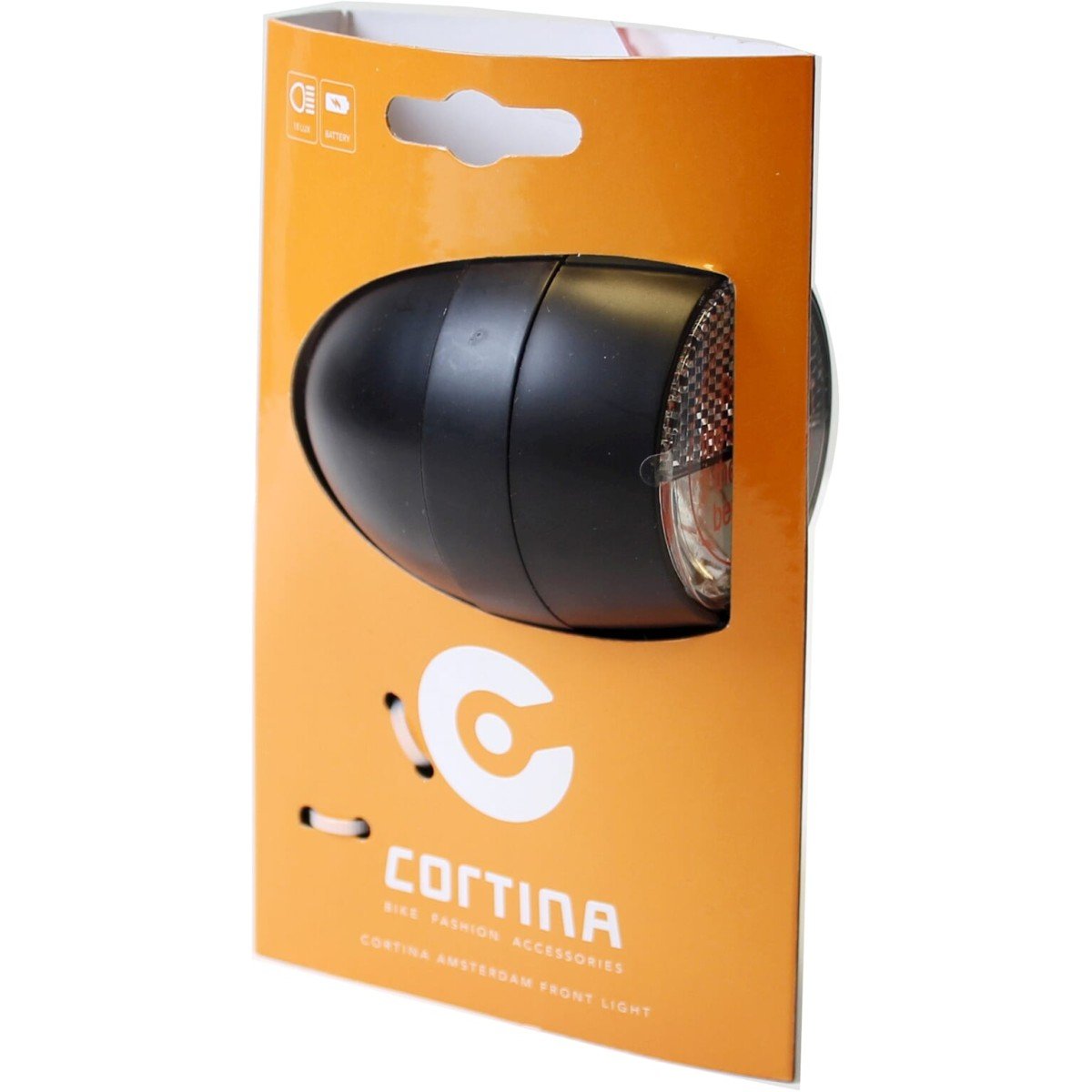 Cortina koplamp Amsterdam batterij zwart - Afbeelding 2